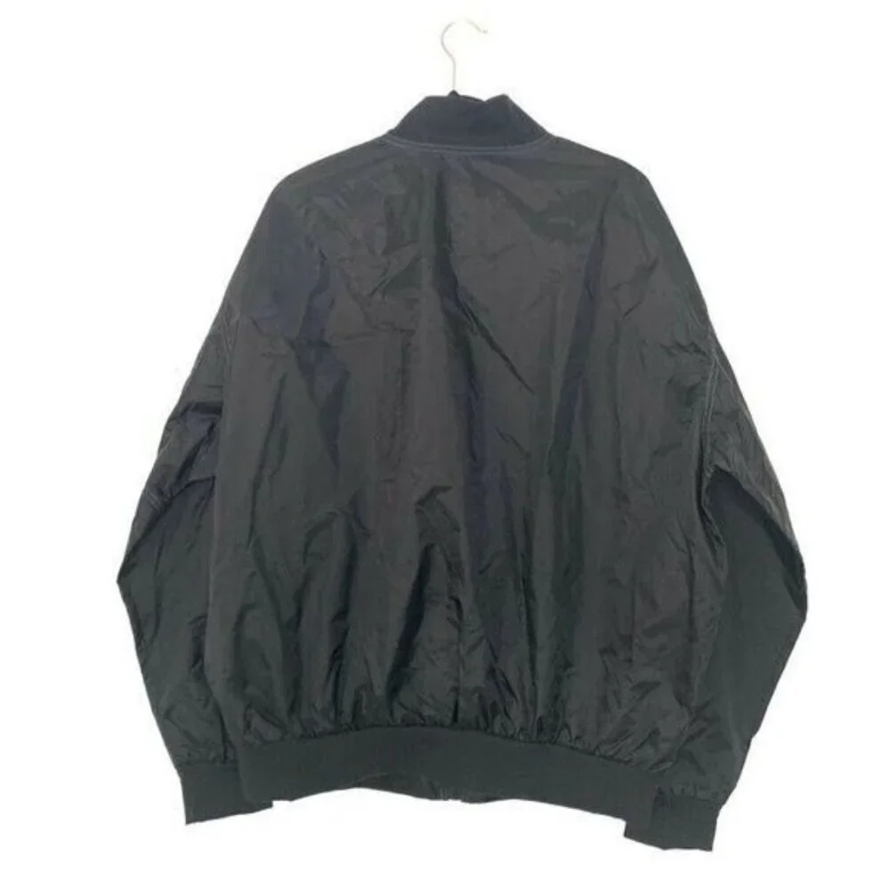 Vintage Bishop Size XL Embroidered Schweppes Branded Bomber Jacket Windbreaker